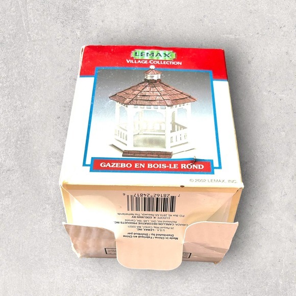 Lemax 2002 Village Collection Round Wooden Gazebo‎ - Picture 8 of 8